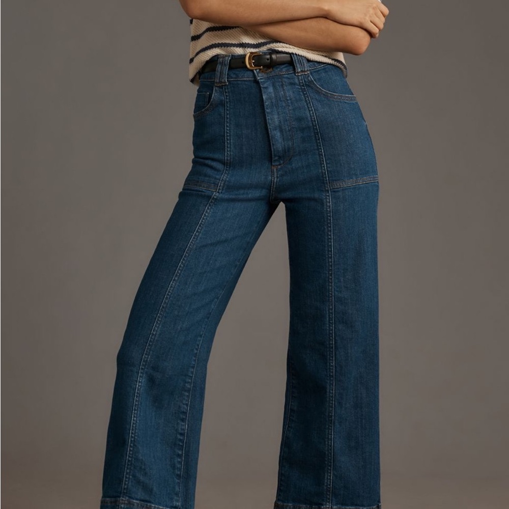 Anthropologie-  Pilcro Dark Blue Flare Jeans